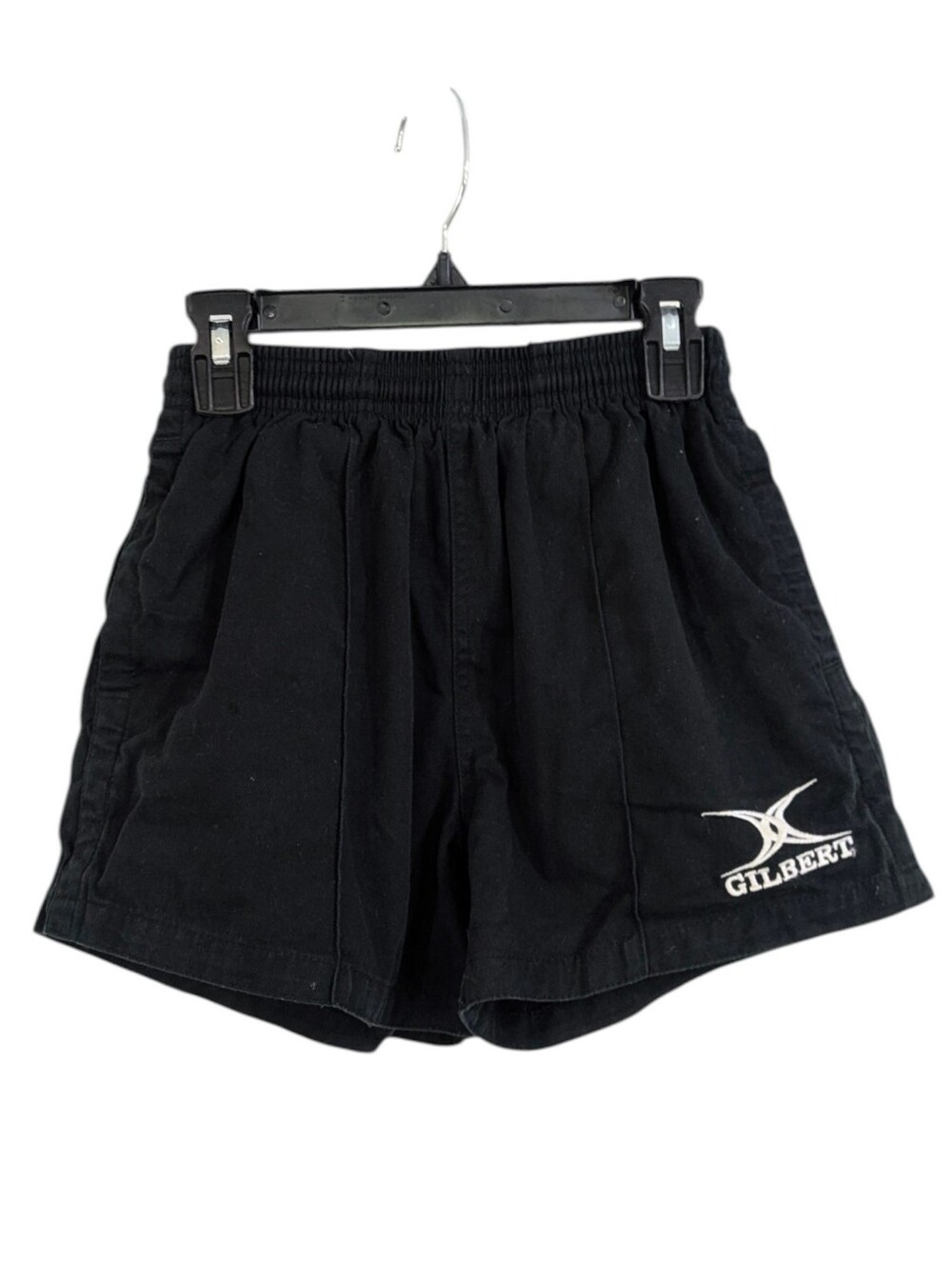 Gilbert Kiwi Pro Match Rugby Shorts - Black - Size Youth 11/12 Boys Unisex Girls
